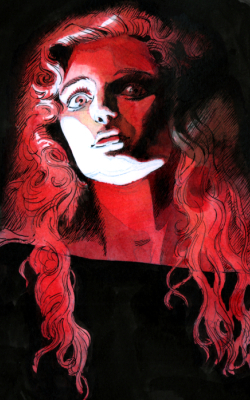 Ink portrait (Heather Graham as Annie Blackburn) - 2021